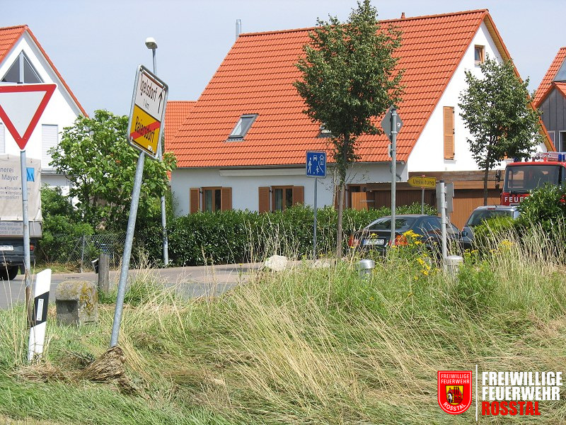 Bild 1 von 12 Anhand der Grashalme k&ouml;nnen die Wassermassen erahnt werden. Das Gel&auml;nde ist hier fast eben.