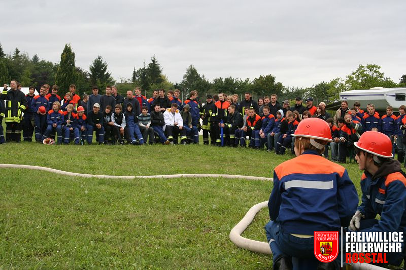 Bild 1 von 19 Jugendfeuerwehr Gro&szlig;weismannsdorf: L&ouml;schangriff mit Schaum