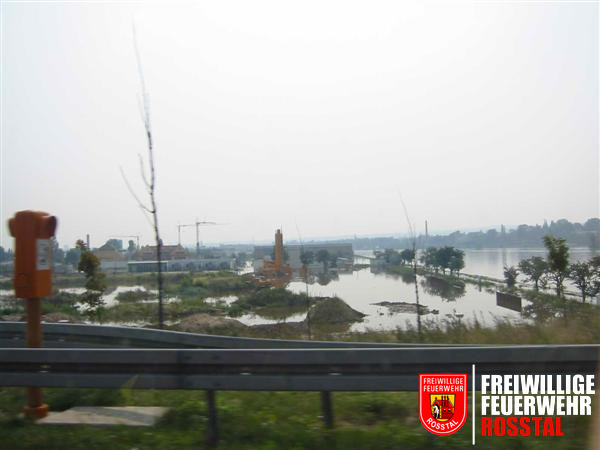 Bild 5 von 11 Das einzige Hochwasser, dass die Helfer zu sehen bekommen haben.(c) FF Cadolzburg