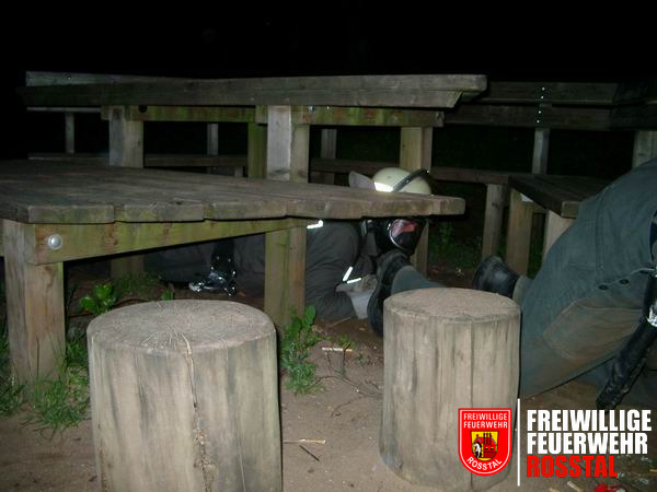 Bild 11 von 23 Unter einem Tisch durchkrabbeln.