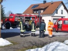 Lagebesprechung der Beteiligten Einsatzkräfte.
  