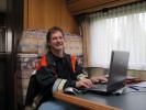 Frank Stegmann surft recherchiert im Internet ;-)
  