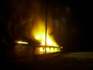 Das Feuer direkt nach Eintreffen des ersten Lösch...
  